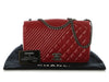 Chanel Red Quilted Distressed Calfskin Coco Boy Flap