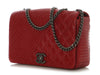 Chanel Red Quilted Distressed Calfskin Coco Boy Flap