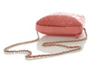 Chanel Small Pink Quilted Caviar Hobo Clutch