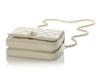 Chanel Mini Cream Quilted Calfskin Top Handle Crossbody