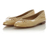 Chanel Gold Patent Ballet Flats