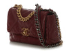 Chanel Medium Burgundy Quilted Leather 19 Flap