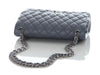 Chanel Jumbo Blue/Gray Quilted Lambskin Classic Double Flap