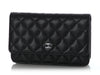 Chanel Black Quilted Caviar Wallet on Chain WOC