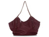 Chanel Maxi Burgundy Quilted Calfskin Shopping Bag