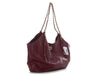 Chanel Maxi Burgundy Quilted Calfskin Shopping Bag