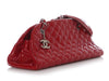 Chanel Red Quilted Patent Just Mademoiselle Bowler
