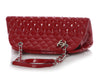 Chanel Red Quilted Patent Just Mademoiselle Bowler