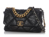 Chanel Medium Black Quilted Lambskin 19 Flap