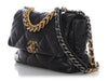 Chanel Medium Black Quilted Lambskin 19 Flap