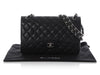 Chanel Jumbo Black Quilted Caviar Classic Double Flap