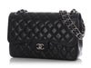 Chanel Jumbo Black Quilted Caviar Classic Double Flap