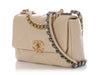 Chanel Small Beige Quilted Calfskin 19 Flap