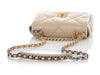 Chanel Small Beige Quilted Calfskin 19 Flap