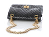 Chanel Mini Black Quilted Aged Calfskin Reissue