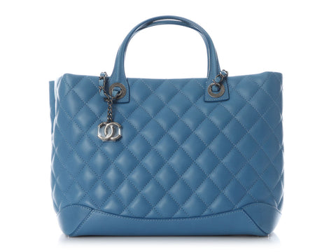 Chanel Medium Blue Easy Shopping Tote