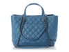 Chanel Medium Blue Easy Shopping Tote