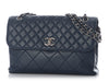 Chanel Navy Quilted Calfskin The Business Flap