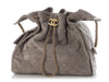 Chanel Medium Gray Suede 25 Bag
