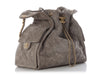 Chanel Medium Gray Suede 25 Bag