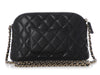 Chanel Black Quilted Caviar 24A Clutch with Chain
