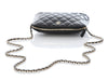 Chanel Black Quilted Caviar 24A Clutch with Chain