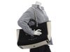 Chanel Black and White Wool Deauville Tote GM