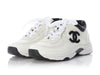 Chanel 22C White Leather and Suede Sneakers
