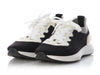 Chanel Black and White Fabric Sneakers