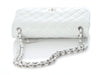 Chanel Jumbo White Quilted Caviar Classic Double Flap