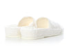 Chanel White Terry Cloth Coco Beach Slide Sandals