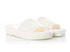 Chanel White Terry Cloth Coco Beach Slide Sandals
