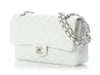 Chanel Medium/Large White Quilted Caviar Classic Double Flap