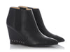 Chanel Black Chain Wedge Booties