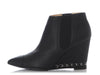 Chanel Black Chain Wedge Booties