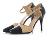 Chanel Beige and Black Pumps