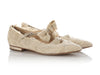 Chanel Beige Lace Flats