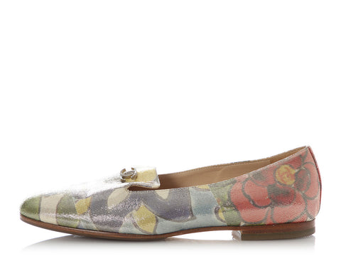 Chanel Multicolor Metallic Loafers