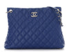 Chanel Cobalt Quilted Caviar Easy Tote