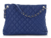 Chanel Cobalt Quilted Caviar Easy Tote