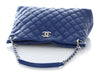 Chanel Cobalt Quilted Caviar Easy Tote