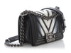 Chanel Small Chevron-Quilted Lizard Airlines Boy Bag