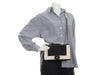 Chanel Black and Cream Glazed Calfskin Boy Bag