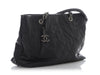 Chanel Black Quilted Calfskin Coco Pleats Tote