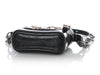 Chanel Small Black Part-Quilted Aged Calfskin Charms Gabrielle Hobo
