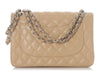 Chanel Jumbo Beige Quilted Caviar Classic Double Flap
