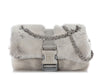 Chanel Gray Lapin Fur Flap