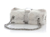 Chanel Gray Lapin Fur Flap