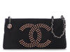 Chanel Black Satin Evening Bag