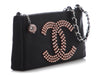 Chanel Black Satin Evening Bag